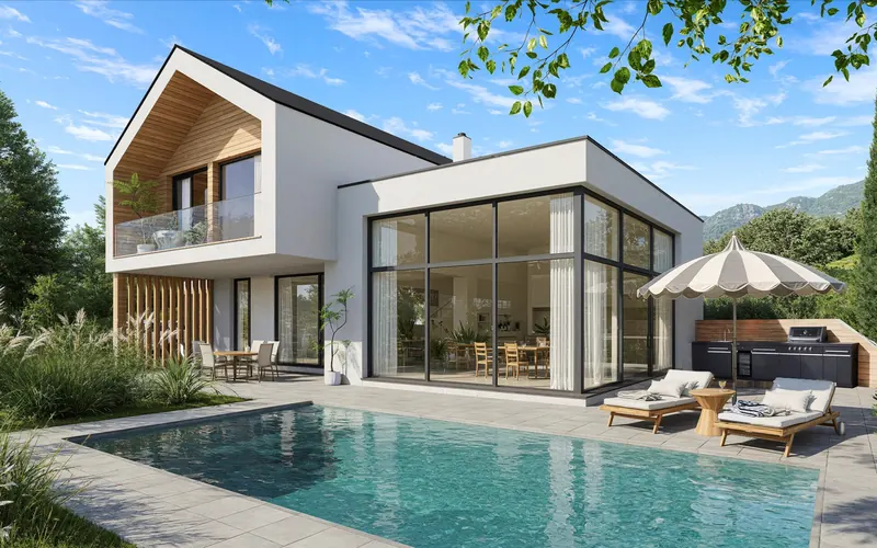 Exklusive Villa mit Pool und Bergpanorama